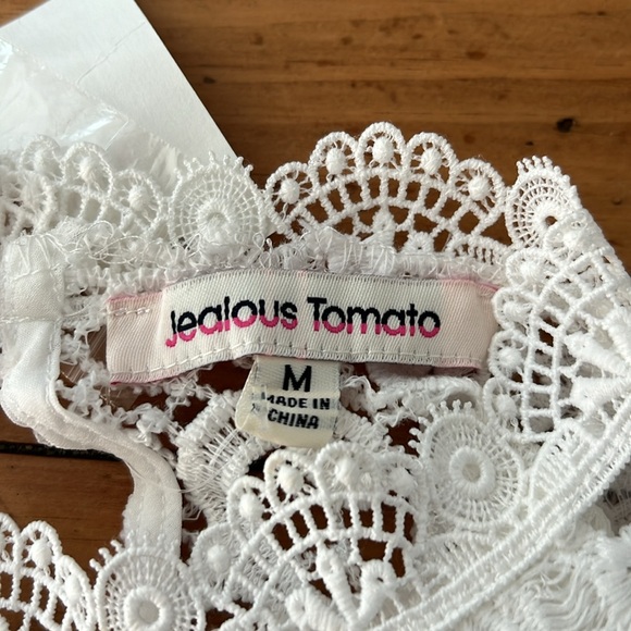Jealous Tomato lace long sleeve top size M - Picture 4 of 12